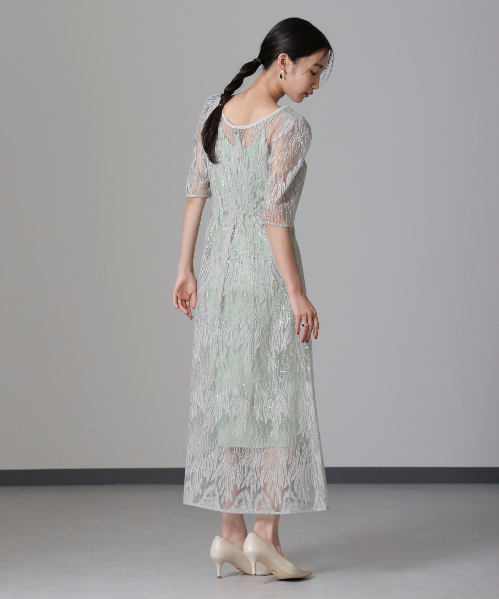 nano･universe「kaene/スパンコールアネモネドレス」|ワンピース|