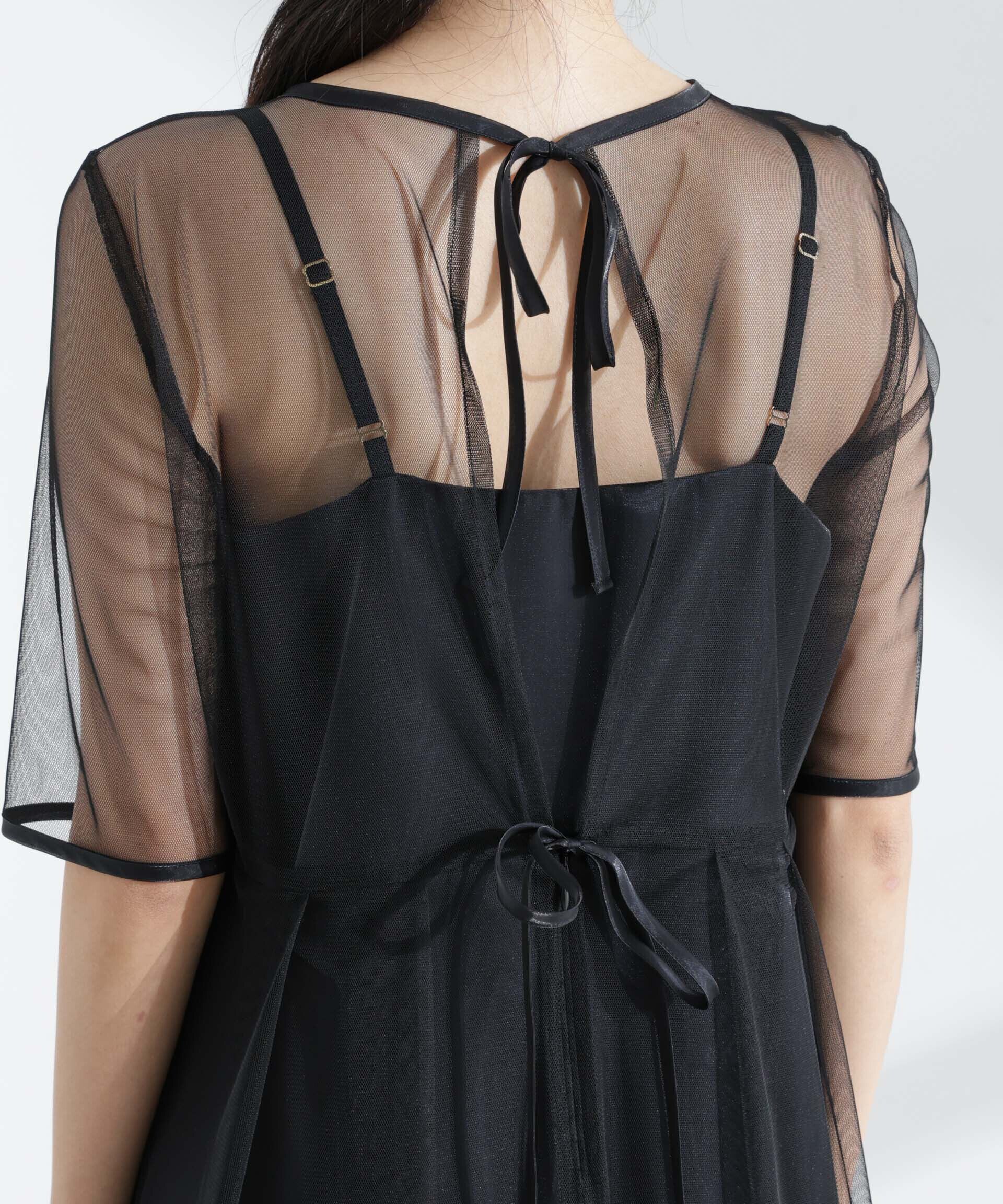 nano･universe「kaene/シャンブレーキャミドッキングドレス」|ワンピース|