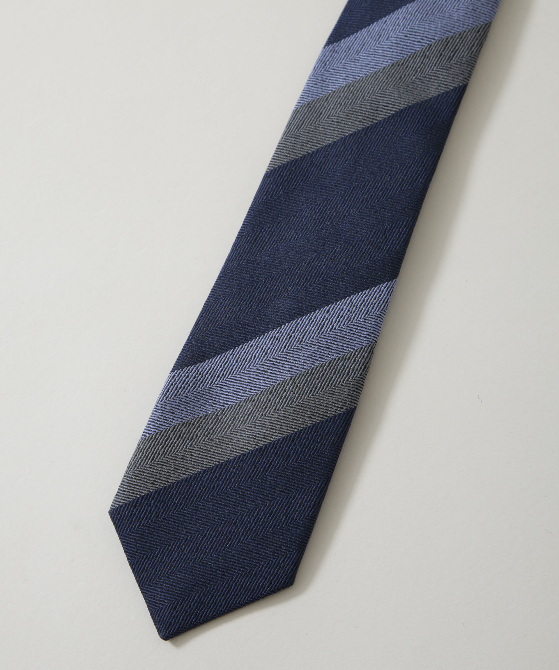 nano･universe「京都西陣ウォッシャブルストライプネクタイ 2」|ネクタイ・蝶ネクタイ|