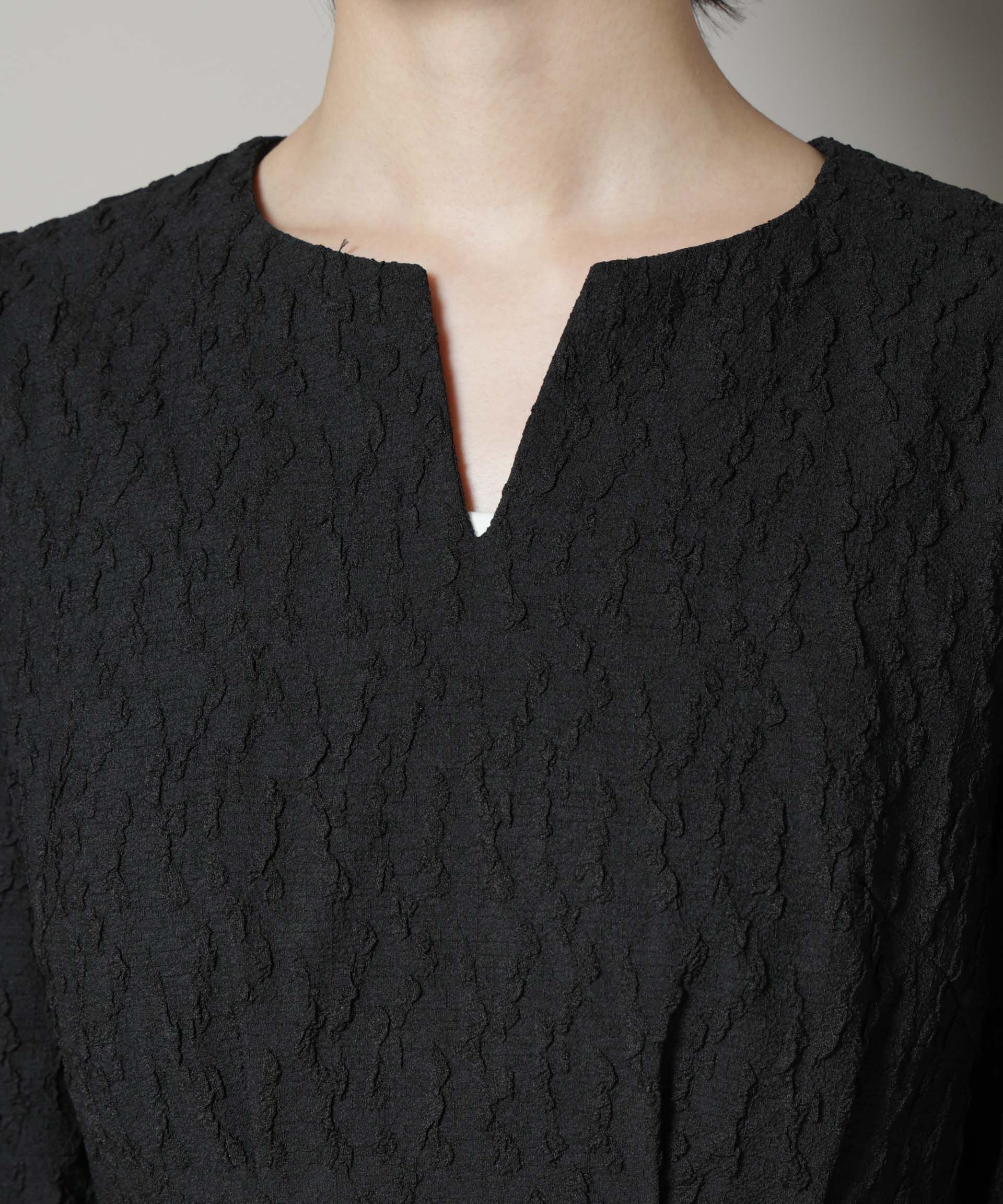 nano･universe「troisieme chaco/PUFFY JACQUARD　ワンピース」|ワンピース|