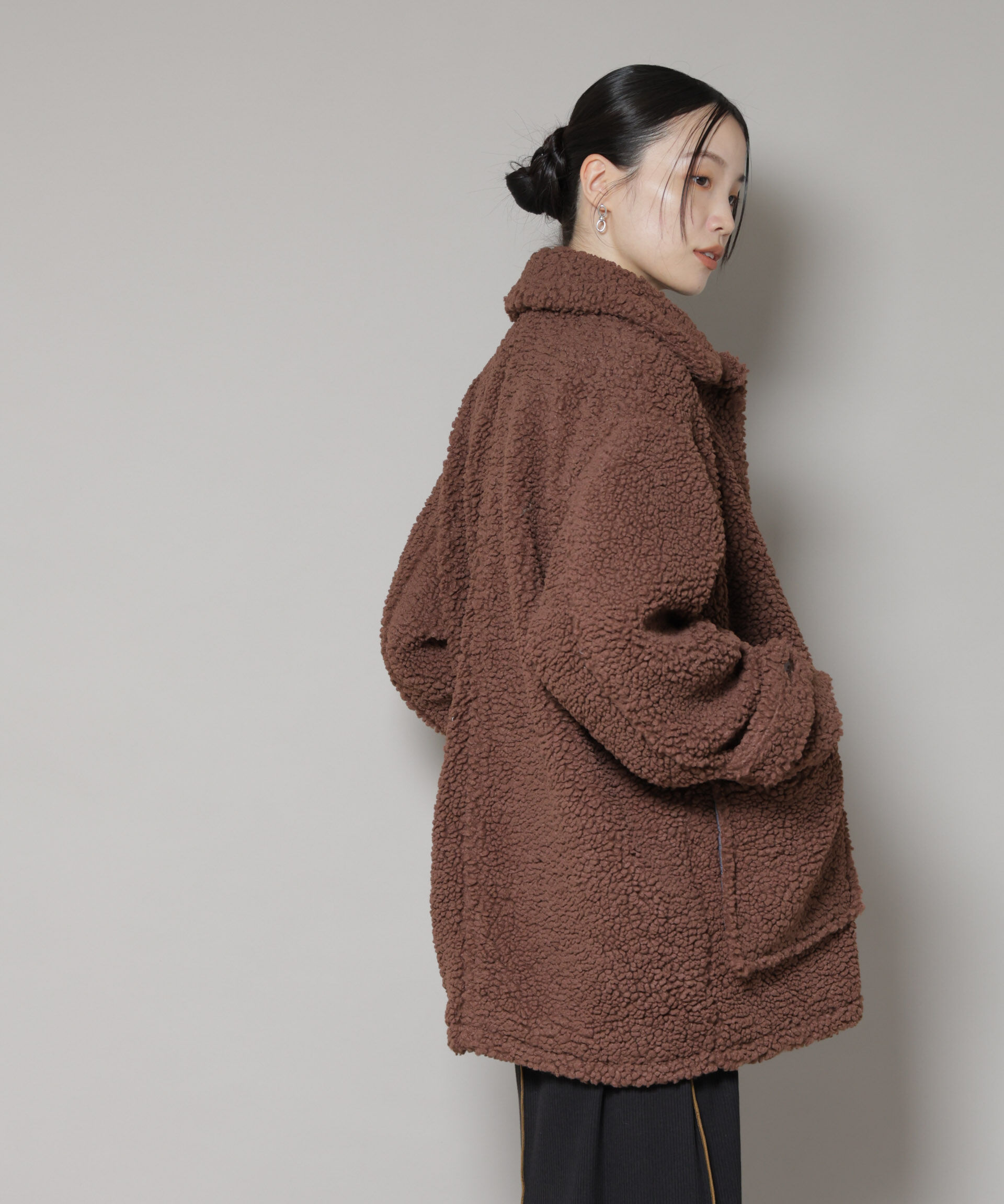 nano･universe「UNIVERSAL OVERALL/BOA HALF COAT」|ブルゾン・スタジャン|