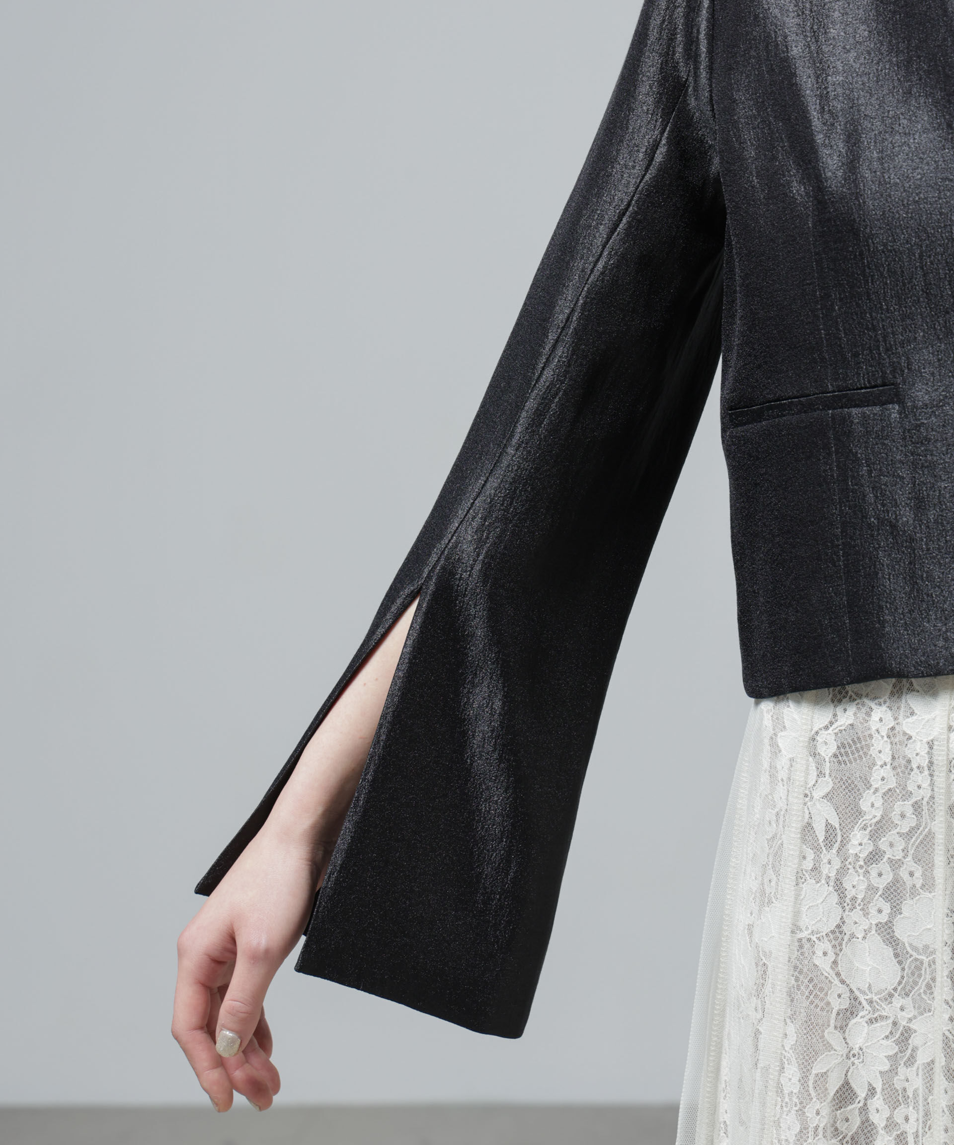 nano･universe「スリットスリーブショートジャケット」|テーラードジャケット|