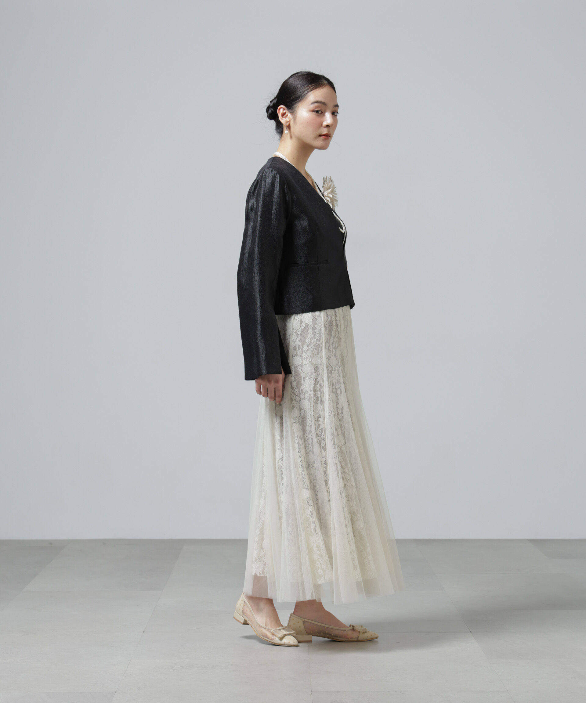 nano･universe「スリットスリーブショートジャケット」|テーラードジャケット|