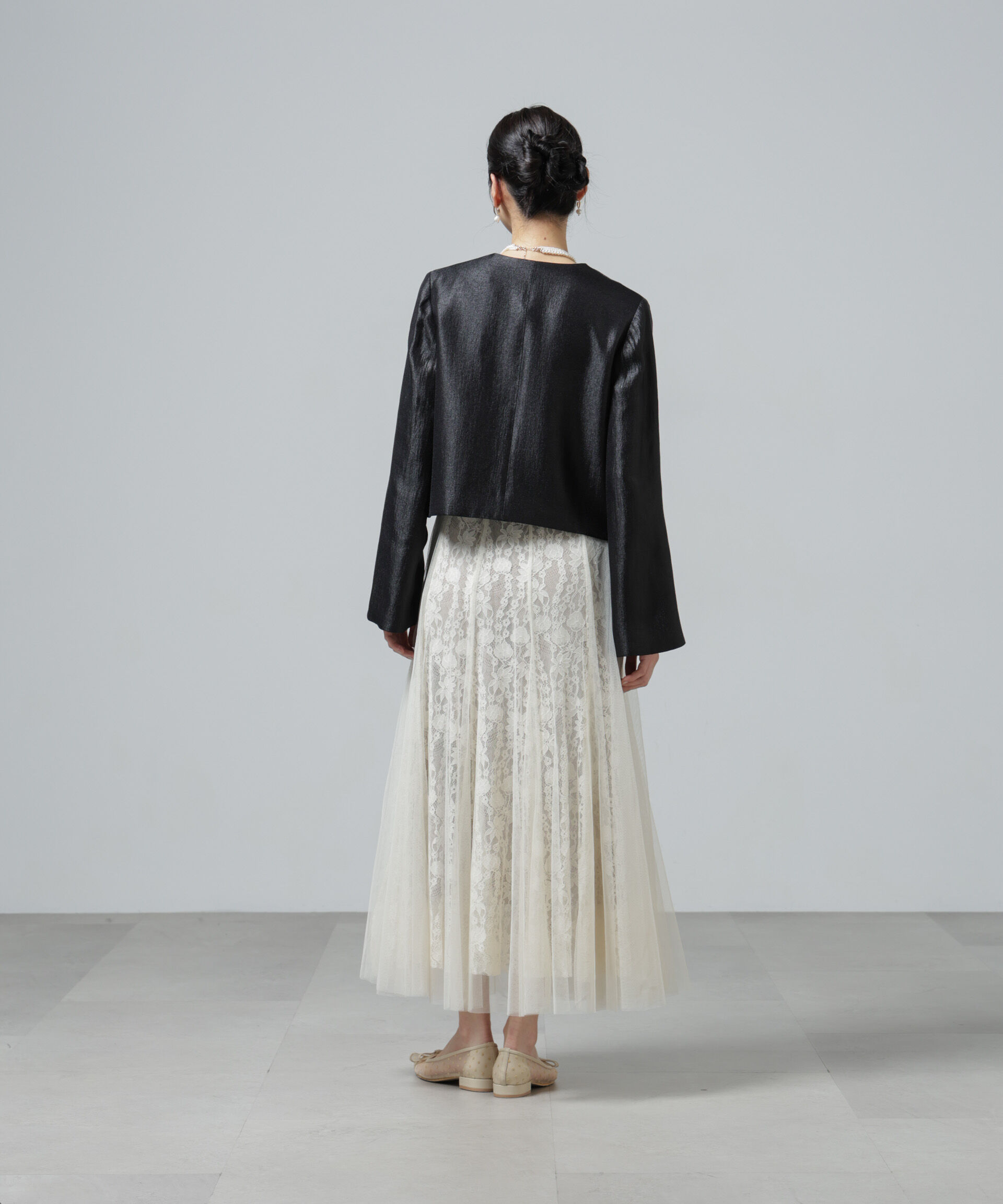 nano･universe「スリットスリーブショートジャケット」|テーラードジャケット|