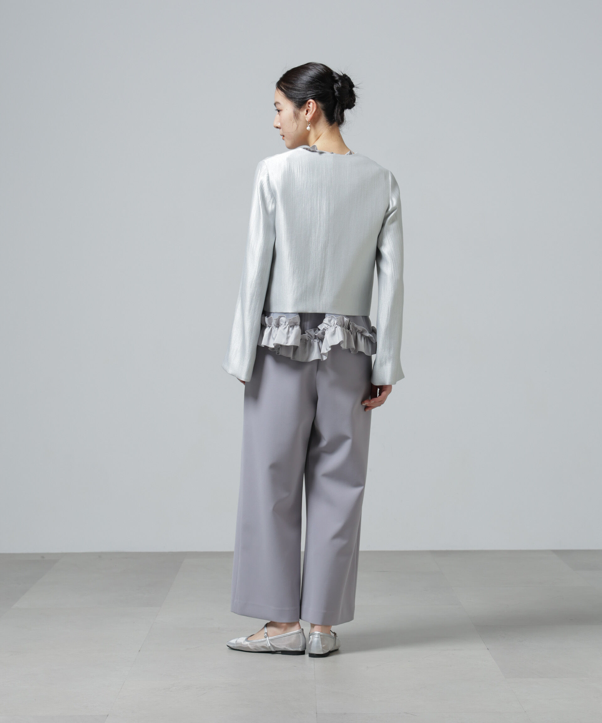 nano･universe「スリットスリーブショートジャケット」|テーラードジャケット|