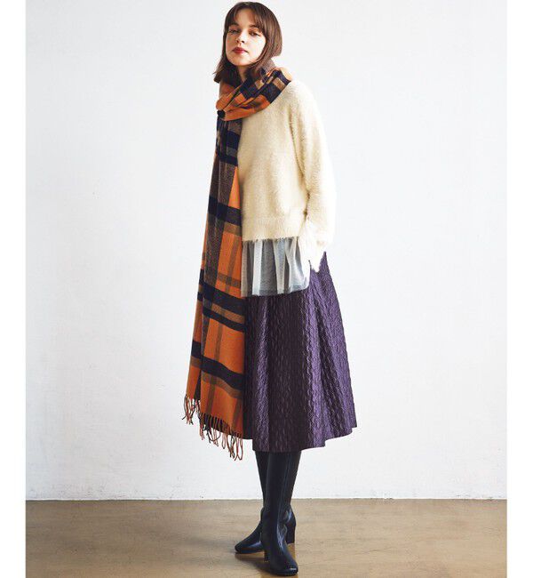 組曲「【前後着用可】2WAYナイロンファー ニット」|カーディガン|