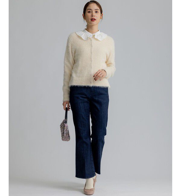 組曲「【前後着用可】2WAYナイロンファー ニット」|カーディガン|