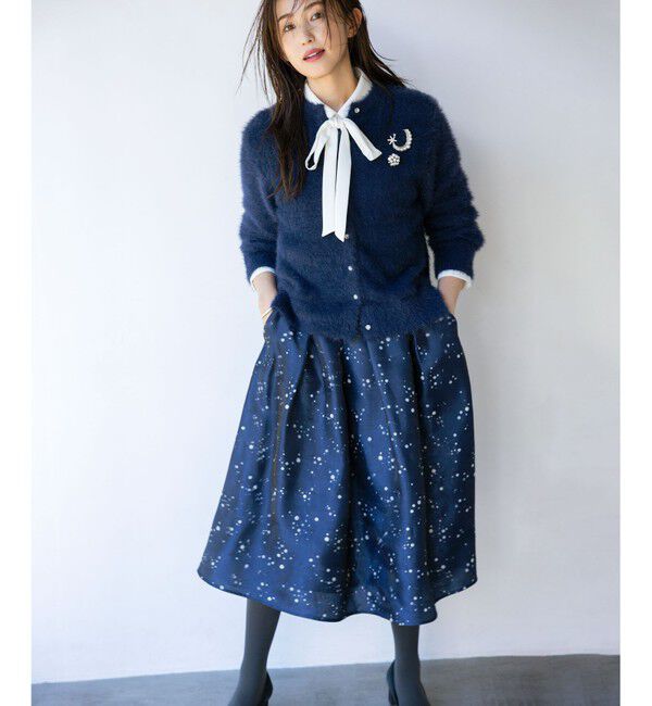 組曲「【前後着用可】2WAYナイロンファー ニット」|カーディガン|