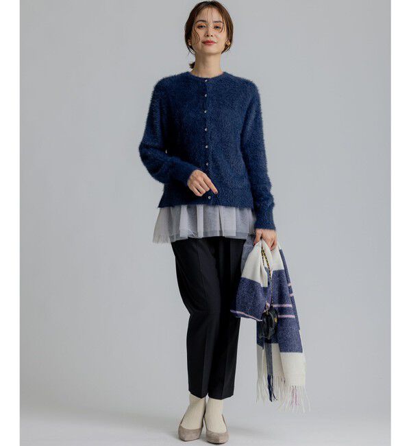 組曲「【前後着用可】2WAYナイロンファー ニット」|カーディガン|