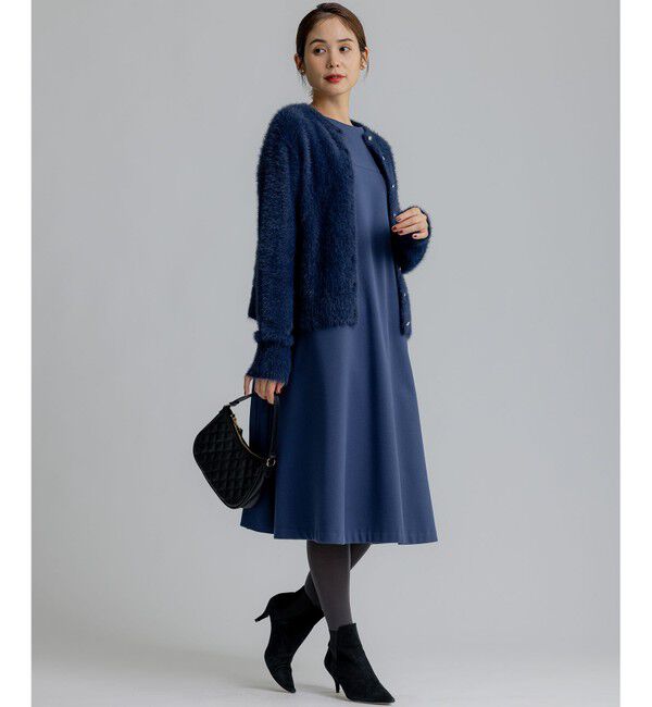 組曲「【前後着用可】2WAYナイロンファー ニット」|カーディガン|