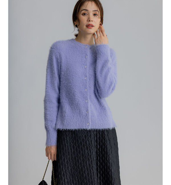 組曲「【前後着用可】2WAYナイロンファー ニット」|カーディガン|