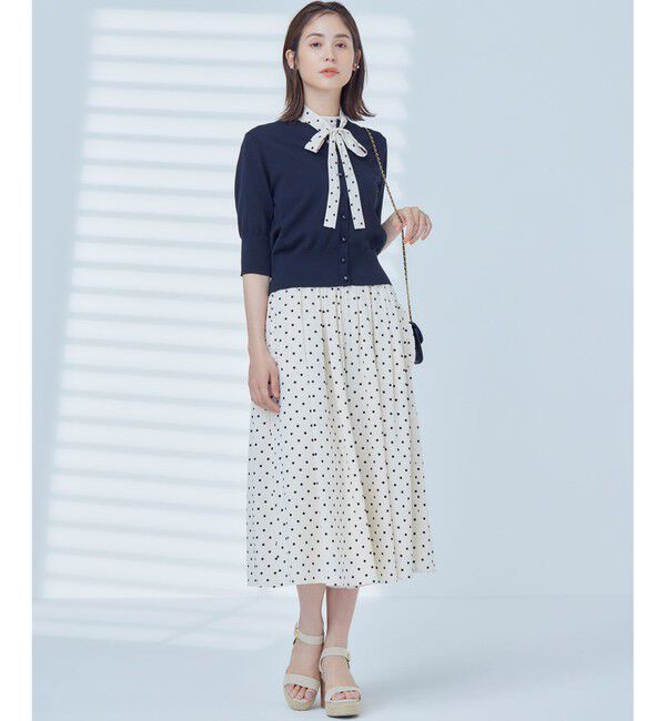 組曲「【洗える・6色展開】CANDYボタン 半袖カーディガン」|カーディガン|