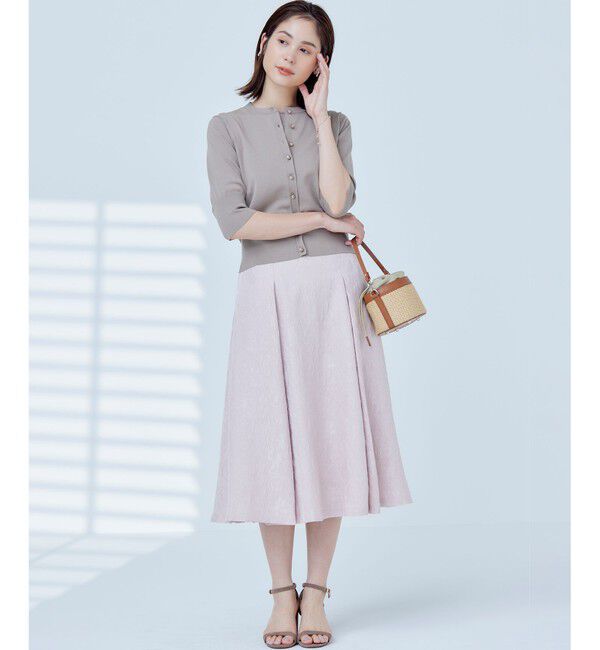 組曲「【洗える・6色展開】CANDYボタン 半袖カーディガン」|カーディガン|