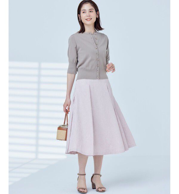 組曲「【洗える・6色展開】CANDYボタン 半袖カーディガン」|カーディガン|