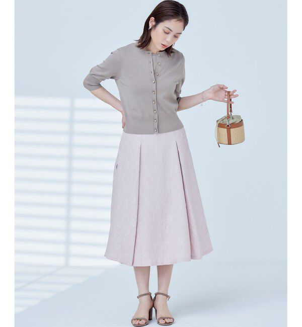 組曲「【洗える・6色展開】CANDYボタン 半袖カーディガン」|カーディガン|