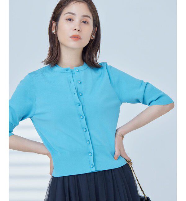 組曲「【洗える・6色展開】CANDYボタン 半袖カーディガン」|カーディガン|ﾀｰｺｲｽﾞ