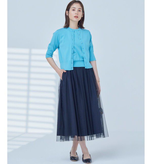 組曲「【洗える・6色展開】CANDYボタン 半袖カーディガン」|カーディガン|