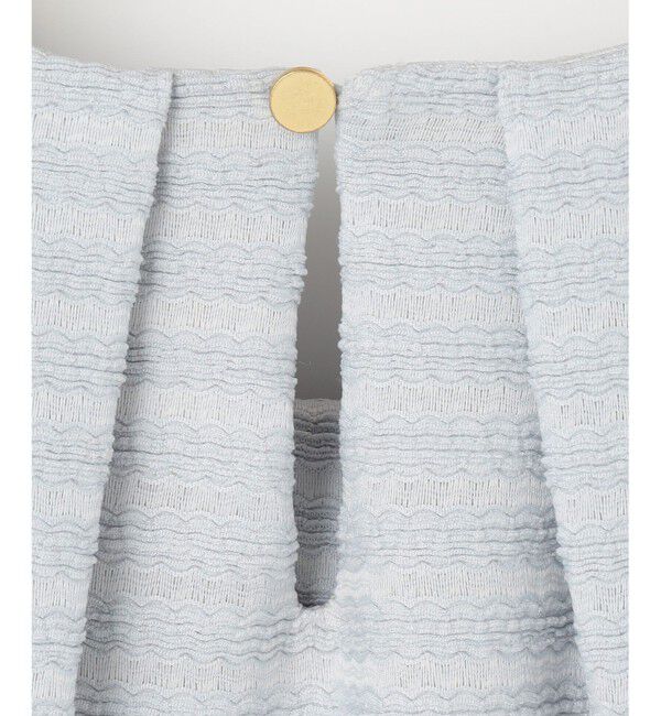 組曲「【WEB限定】ボーダージャガード タック袖ブラウス」|シャツ・ブラウス|