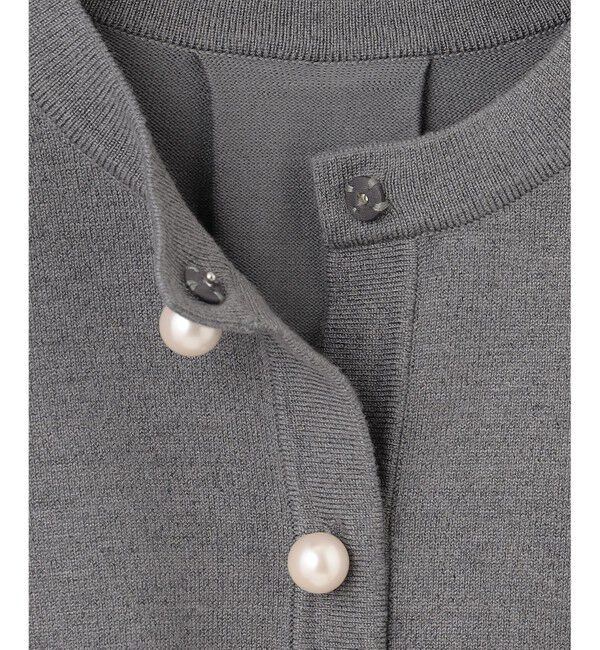 組曲「【WEB限定色あり】ELENA パールボタン ニットジャケット」|カーディガン|