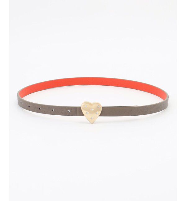 組曲「ハートバックルリバーシブルベルト」|ベルト|ベージュ系