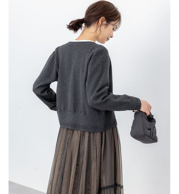 組曲「【加藤ローサさん着用】スムースストレッチジャケット カーディガン」|カーディガン|