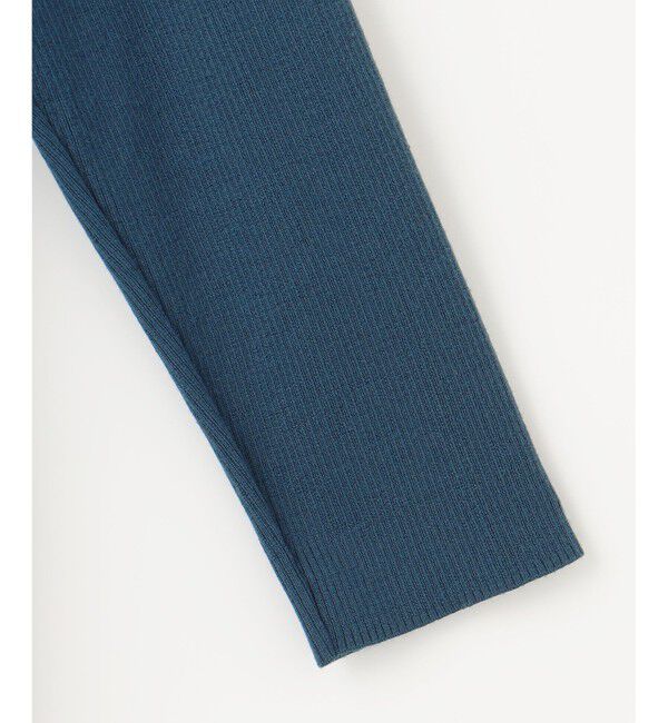 自由区「【洗える】ウールニットコンビジャージー ライトアウター」|カーディガン|