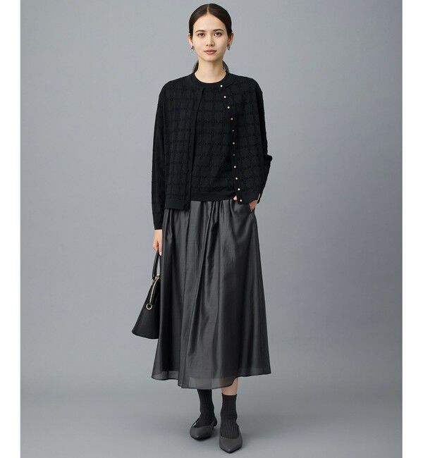 自由区「ジオメトリックアセテート カーディガン」|カーディガン|