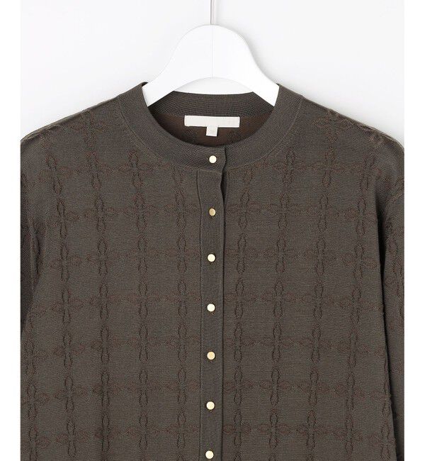 自由区「ジオメトリックアセテート カーディガン」|カーディガン|