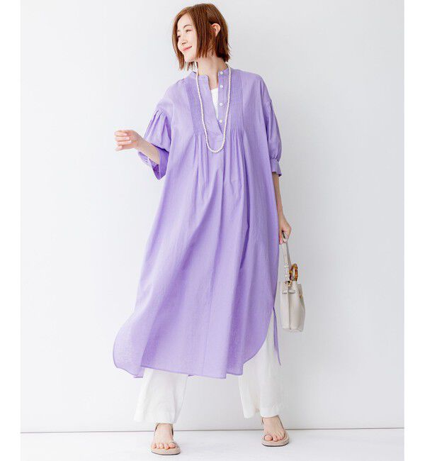 23区「【洗える】リネンレーヨンストレッチ ワイド パンツ」|その他|