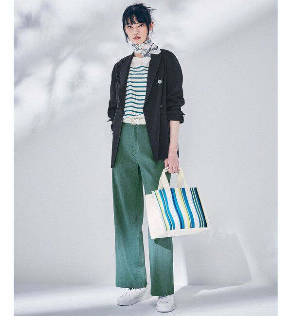 23区「【洗える】リネンレーヨンストレッチ ワイド パンツ」|その他|