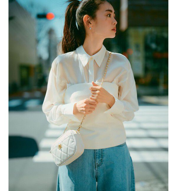 23区「ファスナー キルティング ショルダーバッグ」|ショルダー・メッセンジャー|