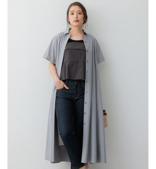 23区「【CLASSY.コラボ】ビスチェコンビ シャツワンピース」|ワンピース|ﾗｲﾄｸﾞﾚ