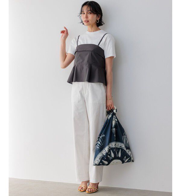 23区「【CLASSY.コラボ】ビスチェコンビ シャツワンピース」|ワンピース|