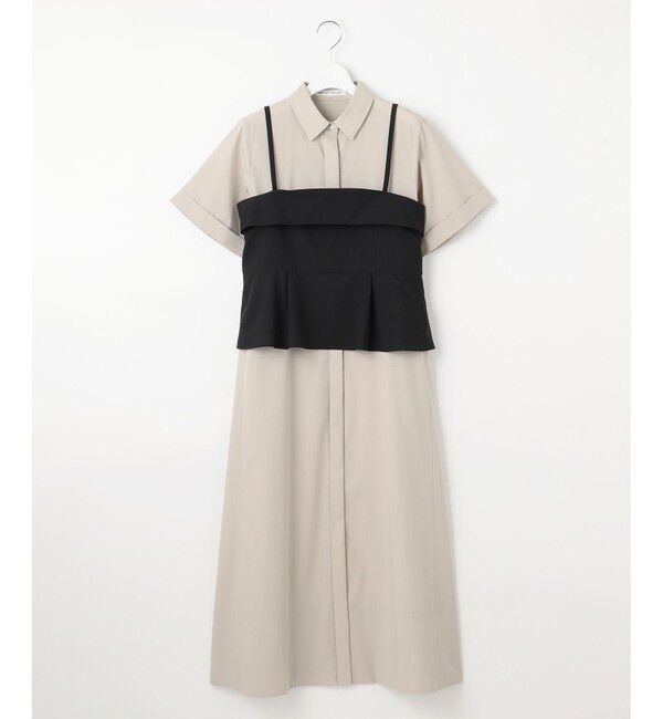 23区「【CLASSY.コラボ】ビスチェコンビ シャツワンピース」|ワンピース|