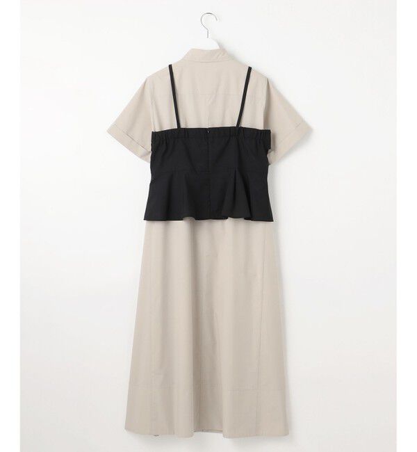 23区「【CLASSY.コラボ】ビスチェコンビ シャツワンピース」|ワンピース|