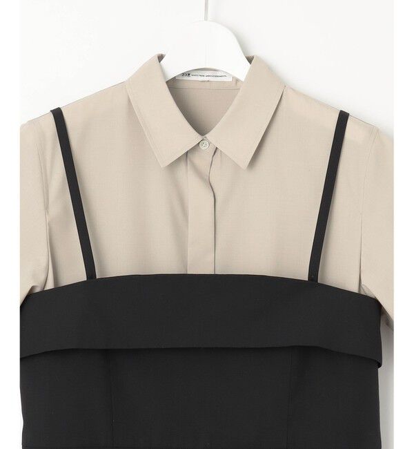 23区「【CLASSY.コラボ】ビスチェコンビ シャツワンピース」|ワンピース|