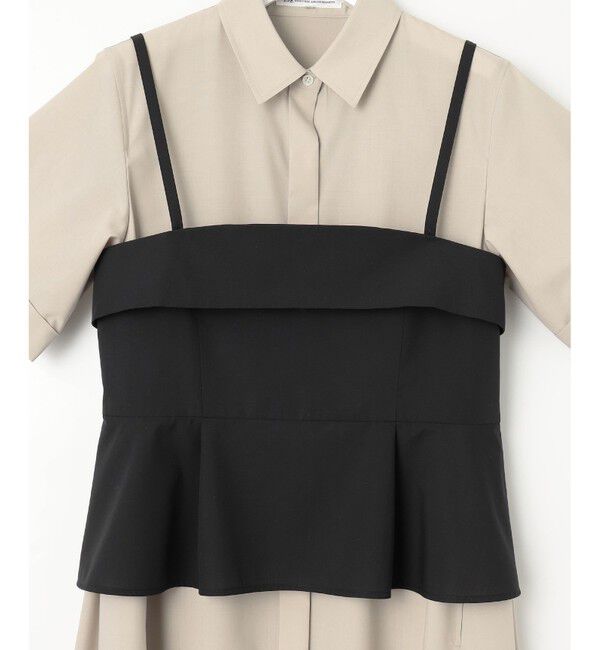 23区「【CLASSY.コラボ】ビスチェコンビ シャツワンピース」|ワンピース|