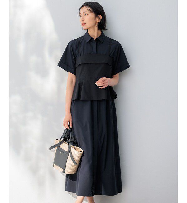 23区「【CLASSY.コラボ】ビスチェコンビ シャツワンピース」|ワンピース|ﾈｲﾋﾞｰ&times;ﾌ