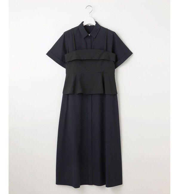 23区「【CLASSY.コラボ】ビスチェコンビ シャツワンピース」|ワンピース|