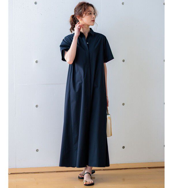 23区「【CLASSY.コラボ】ビスチェコンビ シャツワンピース」|ワンピース|