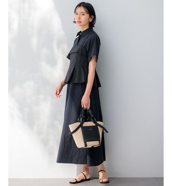 23区「【CLASSY.コラボ】ビスチェコンビ シャツワンピース」|ワンピース|