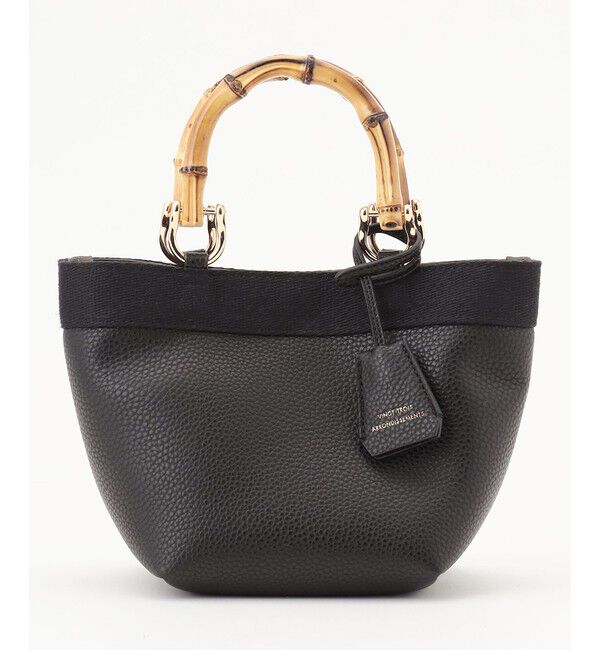 23区「バンブーハンドル ミニ ショルダーバッグ」|ショルダー・メッセンジャー|ブラック系