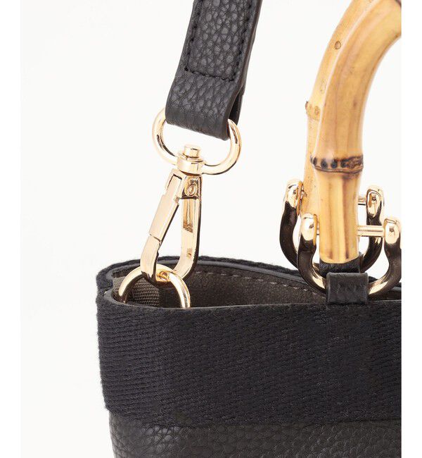 23区「バンブーハンドル ミニ ショルダーバッグ」|ショルダー・メッセンジャー|