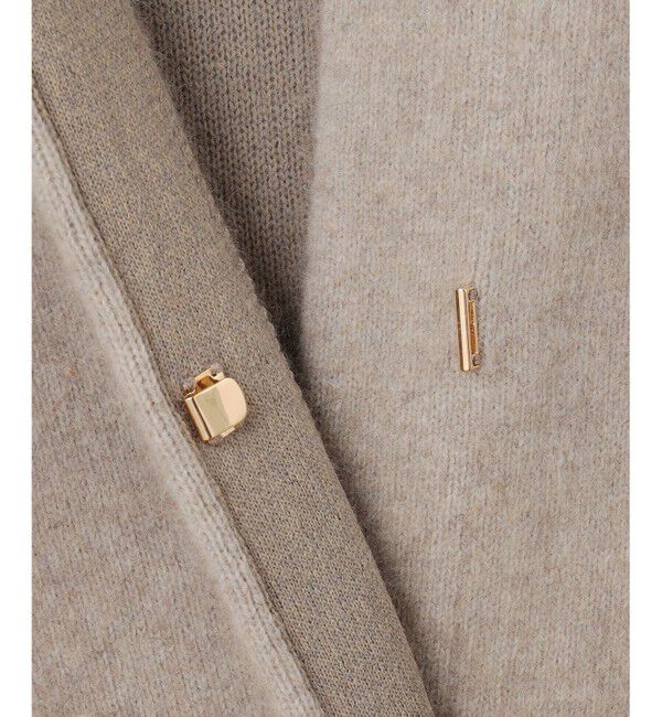 23区「【CLASSY.11月号掲載/洗える】ラクーンブレンドダブルフェイス ニットカーディガン」|カーディガン|