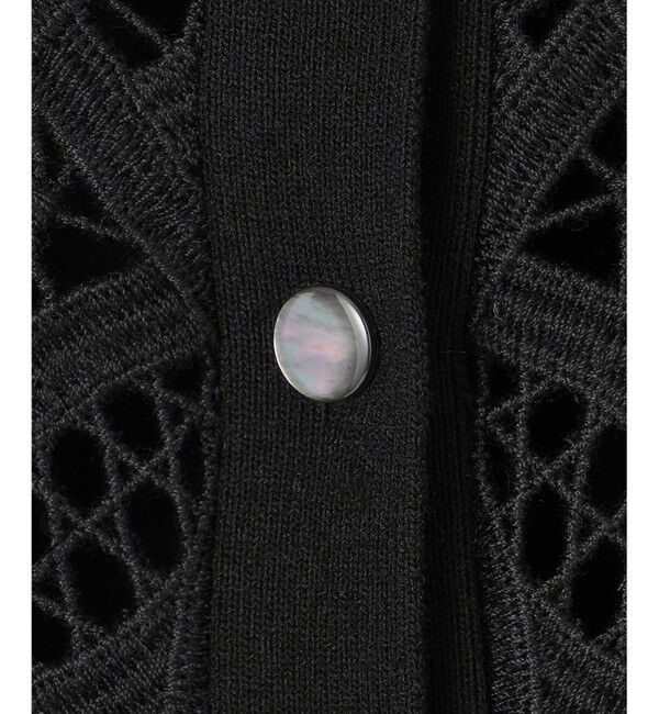 23区「【洗える】エンブロイダリーレース カーディガン」|カーディガン|