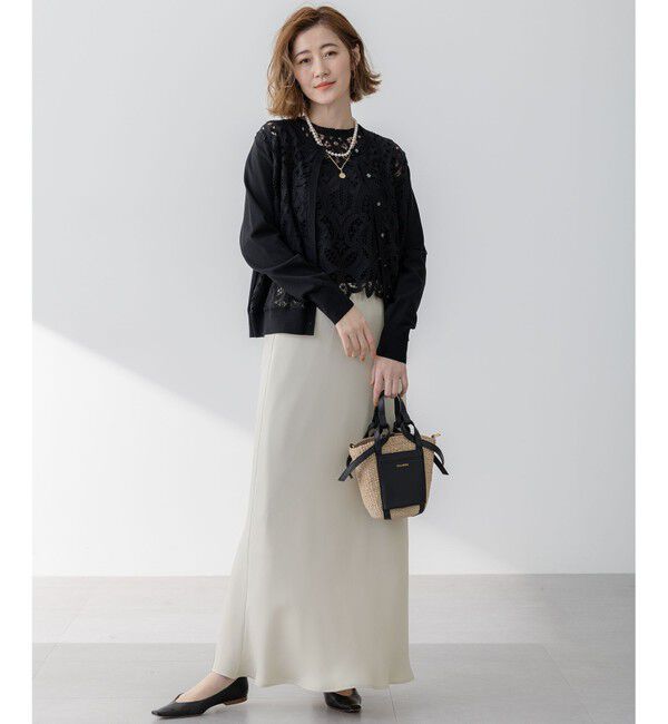 23区「【洗える】エンブロイダリーレース カーディガン」|カーディガン|