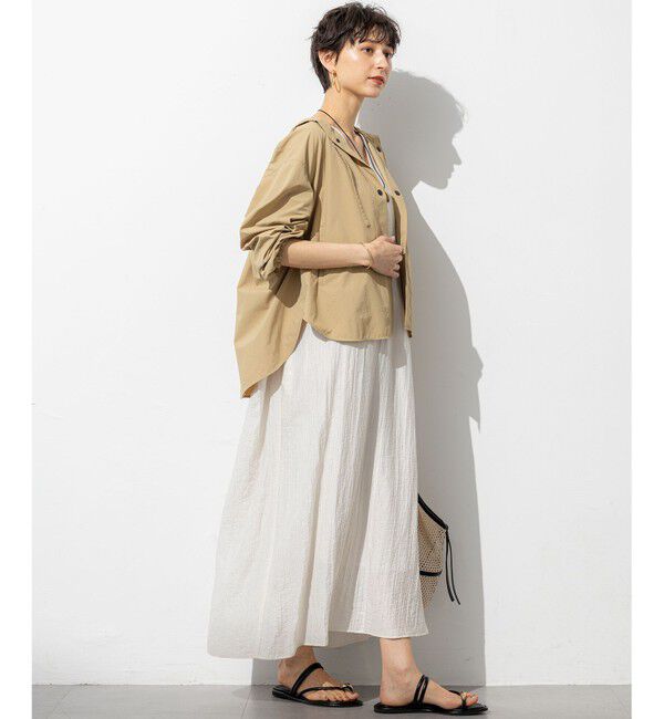 23区「【SLOW/一部店舗限定】UVカット/撥水/接触冷感 ナイロンタスランタフタ ライトブルゾン」|ブルゾン・スタジャン|