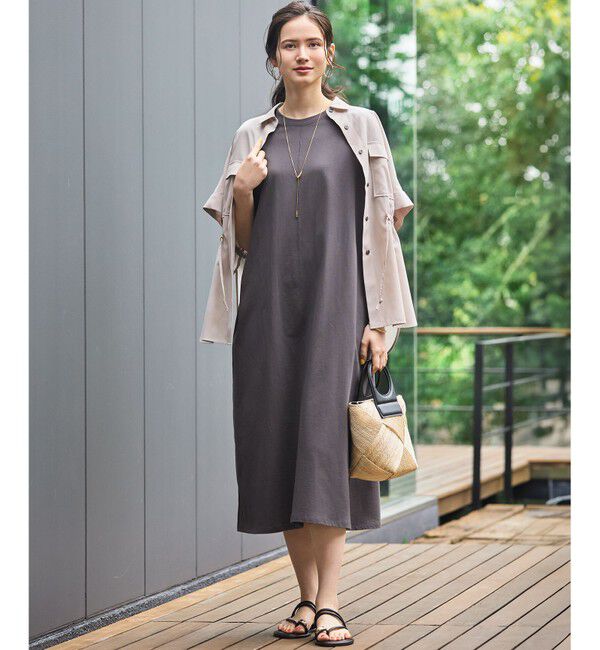 23区「【SLOW/一部店舗限定】MVSコットン T ワンピース」|ワンピース|