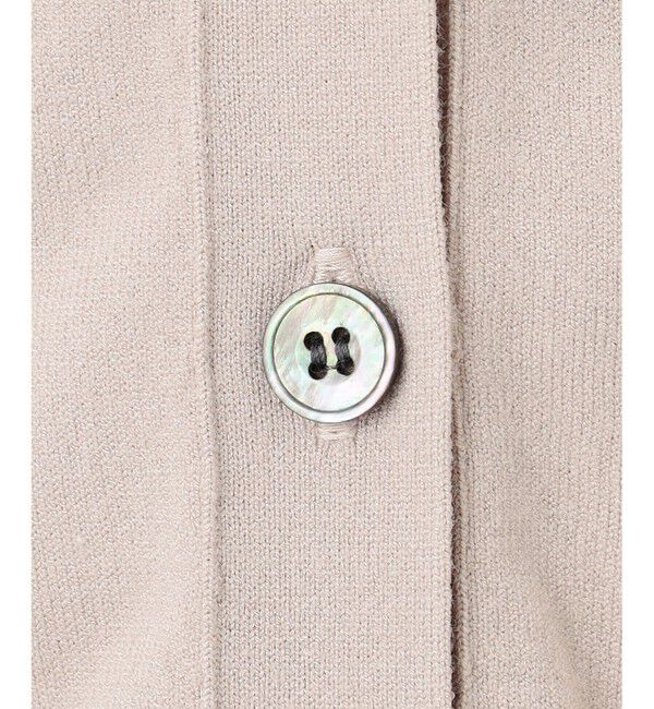 23区「【洗える/吊り干しOK】ヴィスコースストレッチ ポロニット カーディガン」|カーディガン|