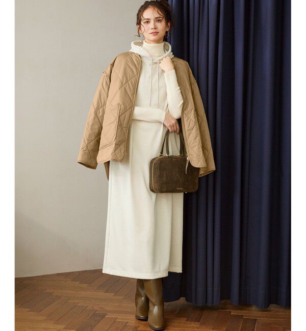 23区「【SLOW/一部店舗限定】コットンライクテリー フーディー ワンピース」|ワンピース|